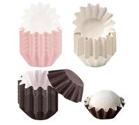 NYGGTYK 150 Piezas De Revestimiento De Fusión De Cera, Bandeja De Papel A Prueba De Aceite Multifuncional, Bandeja De Papel Reutilizable, Accesorios De Velas