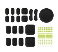 NYGGTYK 19 Piezas Delineador Interno del Casco Y 1 Pieza De Pegatina Reflectante, Accesorios De Casco, Reemplazo De Almohadilla De Casco, Almohadilla De Casco Suave Y Duradera.