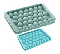 NYGGTYK 2 Piezas Bola De Molde De Cubos De Hielo, Molde De Plástico con Cubierta, Herramientas De Fabricación De Hielo, Molde Duradero De Hockey sobre Hielo, Herramientas De Cocina.