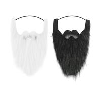 NYGGTYK 2 Piezas De Barba Simulada, Barba Artificial, Accesorios De Juego De Roles, Accesorios De Rendimiento, Accesorios De Disfraces