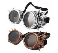 NYGGTYK 2 Piezas De Gafas Retro, Gafas Decorativas, Accesorios De Roles, Accesorios De Disfraces, Accesorios De Vestir Mascaradas