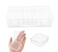 NYGGTYK 20 Pequeñas Cajas De Almacenamiento, 1 Caja De Almacenamiento Grande, Caja De Almacenamiento De Plástico Transparente, Caja De Almacenamiento Multifunción, Caja De Organización De Escritorio.