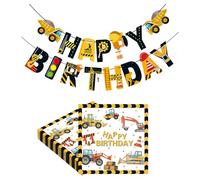 NYGGTYK 24 Piezas De Ingeniería De Tejidos De Vehículos Y 1 Pieza De Ingeniería De La Bandera De Tracción del Vehículo, Suministros para Fiestas Infantiles, Tejido Creativo De Dibujos Animados