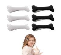 NYGGTYK 6 pinzas para el cabello con hueso de perro, pinzas para el cabello de Halloween, pinzas para el pelo para niños, accesorios para el cabello de plástico, accesorios para el cabello de dibujos