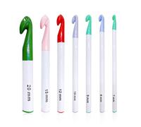 NYGGTYK 7 piezas de herramientas de ganchillo coloridas, hilo de tejer, accesorios para tejer hilo grueso, accesorios prácticos para tejer, adecuado para principiantes al tejer hilo grueso