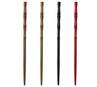 NYGGTYK 8 horquillas retro de madera, horquillas de bambú, horquillas de bambú para mujer, horquillas de madera, horquillas para cabello largo (negro, blanco, marrón, verde oscuro)