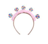 NYGGTYK 1 diadema rosa Lollipop para niños, accesorios para el pelo, accesorios para el pelo, lindos dibujos animados, accesorios para el pelo