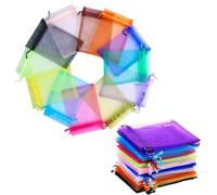 NYGGTYK Bolsa De Malla De 60 Piezas, Bolsa De Almacenamiento Multifunción, Bolsa De Joyería, Bolsillo De Corbata, Suministros De Envasado De Regalo, Bolsa De Regalo De Fiesta.