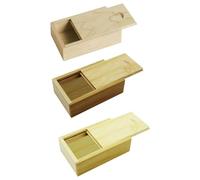 NYGGTYK Caja De Regalo De Madera De 3 Piezas, Caja Rectangular, Mini Caja De Regalo, Joyería, Suministros De Envasado De Regalos
