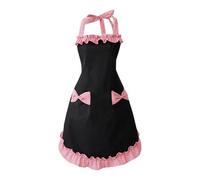 NYGGTYK Delantal De Arco De 1 Pieza, Delantal De Bolsillo, Delantal De Damas, Delantal De Cocina, Delantal De Tareas Domésticas, Delantal A Prueba De Grasas