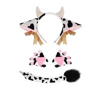NYGGTYK Diablaje De Oído De Vaca De 1 Pieza, 1 Pieza, 1 Par De Guantes De Garra, Traje De Animales Lindos, Accesorios De Juego De Roles, Accesorios para Disfraces De Fiesta.