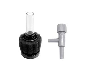 NYGGTYK Filtro de acuario de 1 pieza con 1 válvula de ajuste de volumen de aire gris, paquete de filtro de vida marina, filtro de esponja para acuario, filtro de acuario, filtro de esponja de bomba de