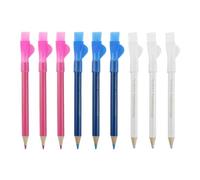 NYGGTYK Juego de 9 tizas para sastre, rotulador de tela soluble en agua, especialmente para coser tela, indispensable para manualidades (blanco + rojo + azul)