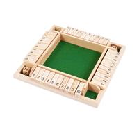 NYGGTYK Juego de Flop de Madera - Juegos Emocionantes y Ricos Dados, Sociedad Clásica, Puzzle y Fiesta Familiar