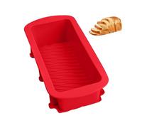 NYGGTYK Molde Rectangular de Silicona para Hornear, Antiadherente, Rojo