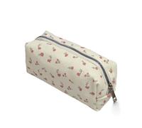 NYGGTYK Paquete de 2 Organizadores de Lápices, 100 Notas Adhesivas Color Macaron, Bonita Flor, Bolsa de Papelería Con Cremallera, Mini Organizador de Etiquetas