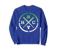 NYHC Music Sudadera, Unisex para Adultos, Azul Real, XXL