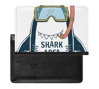NYKVTG Funda De Pasaporte Tiburón Buceo Cartera De Pasaporte De Viaje Impermeable Passport Holder