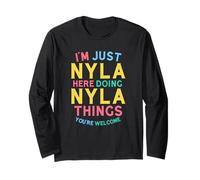 Nyla Here Doing Nyla Things Funny Nyla Nombre Manga Larga
