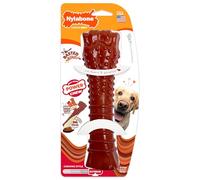 Nylabone Basted Blast - Juguete masticable con Textura de Hueso para Perros, Juguetes para Perros para masticadores agresivos, Sabor a Tocino y bistec, XL - 50+ Libras, 1 Unidad