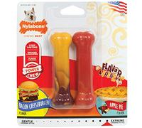 Nylabone - Cheeseburguer & Apple Twin Pack