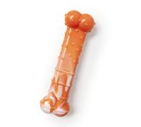Nylabone Edición limitada de 70 cumpleaños original Bone Power - Juguete masticable para perros, juguetes duraderos y resistentes para masticadores agresivos, sabor a pollo asado, mediano, hasta 35