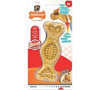 Nylabone Extreme Tough - Hueso de juguete masticable para perros, relleno con golosinas favoritas, mantequilla de maní, M, para perros de hasta 16 kg