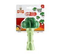 Nylabone, Extremely Strong Chew, New Broccoli Chew Toy, Juguete masticable Duradero con Sabor a Bacon y Queso, Grande, para Perros de hasta 23 kg