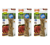 Nylabone Healthy Edibles Roast Beef Flavored X-Large Bone 50 lb Dogs - 3 Pack