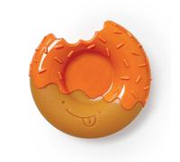 Nylabone Juguete masticable de dona de 70 cumpleaños para perros, juguetes duraderos y resistentes para masticadores agresivos, sabor a calabaza y mantequilla de maní, grande, hasta 50 libras (1