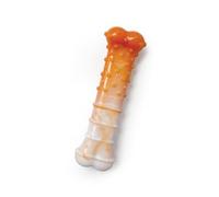 Nylabone Juguete masticable de hueso texturizado de edición limitada para 70 cumpleaños para perros, juguetes duraderos y resistentes para masticadores agresivos, sabor a pollo asado, perros pequeños