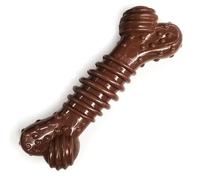 Nylabone morder Juguete masticable en Forma higiene Dental mordida agresiva, Hueso con Textura, Mezcla de sabores, para Perros Adultos de hasta 16 Kilos, Nylon, No se Aplica, M