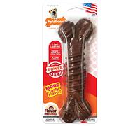 Nylabone morder Juguete masticable en Forma higiene Dental mordida agresiva, Hueso con Textura, Mezcla de sabores, para Perros Adultos de más de 23 Kilos, Nylon, No se Aplica, Extra Large