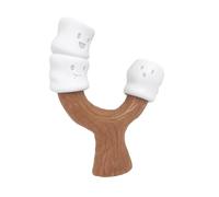 Nylabone Juguete masticable fuerte de malvavisco para perros, juguetes para perros para masticadores moderados y agresivos, sabor a malvavisco y mantequilla de maní, grande, hasta 50 libras, 1 unidad