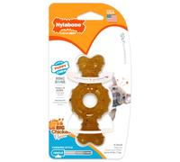 Nylabone Juguete masticable para la higiene Dental de Cachorros en Etapa de dentición, Juguete calmante masticable de Goma, Sabor a Pollo, para Cachorros de hasta 7 Kilos, 63.5 g, Petite