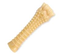 Nylabone Juguete masticable para la higiene Dental de Perros con mordida agresiva, Forma de Anillo, Sabor a Pollo, para Perros Adultos de más de 23 Kilos 194 g