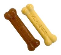Nylabone Kit para dentición de Cachorros, Pack de Dos Huesos masticables para higiene Dental, 1 Hueso Blando y Otro Duro, para Cachorros de hasta 7 Kilos 90.7 g