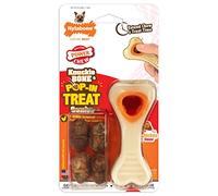 Nylabone Knuckle Bone Pop-In Treat Toy Power Chew Toy para perros, juguetes interactivos de enriquecimiento para perros, sabor a pollo de larga duración, perros XS, hasta 15 libras
