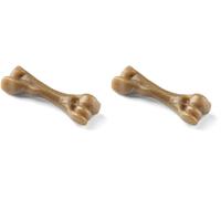 Nylabone Máxima Fuerza Extrema Tough Extreme Cachorro Gourmet Hueso Juguete para Masticar Dientes Adultos infundido con Sabor Extra de Tocino pequeño, para Cachorros 0-11 kg (Paquete de 2)