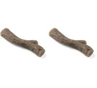 Nylabone Máxima Fuerza Robusta Extrema Gourmet Juguete masticable para Perros infundido con Sabor a Mantequilla de maní Adicional en Todo el Hueso, Medio, para Perros 0-16 kg (Paquete de 2)