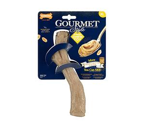 Nylabone Maximum Strength Tough Extreme Gourmet Stick - Juguete masticable para Perros, impregnado con Sabor Extra a Mantequilla de maní en Todo el Mundo, Extragrande, para Perros de más de 23 kg