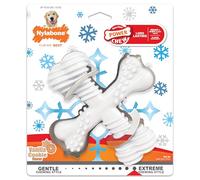 Nylabone Power Chew Comfort Hold X Bone - Juguete masticable para perros, sabor vainilla, grande, hasta 50 libras (1 unidad)