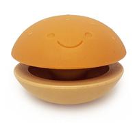 Nylabone Power Chew - Hamburguesa de queso Twist 'N Fill para perros, juguetes interactivos dispensadores de golosinas para perros, juguete masticable de enriquecimiento duradero para perros, sabor a