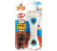 Nylabone Puppy Power Chew Knuckle Bone & Pop in Puppy Treat Toy Combo Chicken M/Wolf (1 Count)
