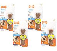 Nylabone Puppy Ring Bone Chicken Flavor Petite Soft Chew Toy for Dogs - 4 Pack