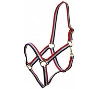 Nylon-aktionsware QHP Basic simplemente con rayas rojo-blanco-azul ajustable rot-weiß-blau Talla:Media sangre