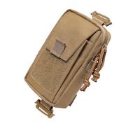 Nylon Backpack Pouch, Shoulder Bag Zipper Pocket, Multi-Purpose Strap Attachment with Easy Access, Portable Shoulder Bag for Camping, Backpack Accessory with Sturdy Design, Outdoor Tool for Travel