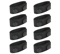 Nylon Duty Belt Keeper con doble botones a presión | 8 Piezas Cinturón Táctico Bucles | Para 2-2.25 Pulgadas Cinturón Táctico Policía | Para Camping Senderismo Deportes Táctica Policía Equipo Militar