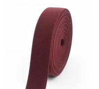 Nylon Elastic Bands Pant Waist Rubber Band Underwear Belt Elastics Webbing Tape DIY Clothes Sewing Accessories(WineRed,2Meters,25mm)