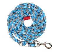 Nylon Horse Lead Rope 11.5ft | Thickened Low - Friction Rope with Large Hook | Tug Withstanding for Horse Training/Livestock/Pet Control (Bluish Grey)